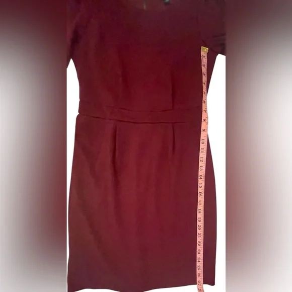 Banana Republic Elegant Burgundy Dress - Picture 3 of 8